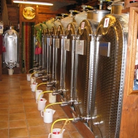 Botti in acciaio inox per la vendita di vino sfuso